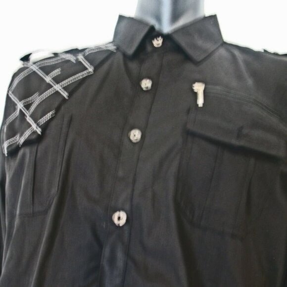 jeansian Men's Slim Fit Long Sleeves Casual Button - Picture 4 of 12